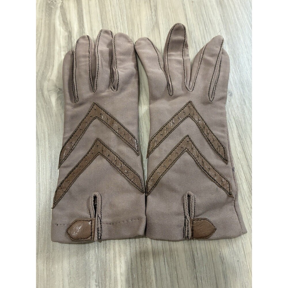 Vintage Isotoner Hands Beautiful By Aris Driving Gloves Brown Women’s One Size